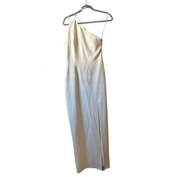 Wayf White One Shoulder Column Dress - Picture 2 of 8